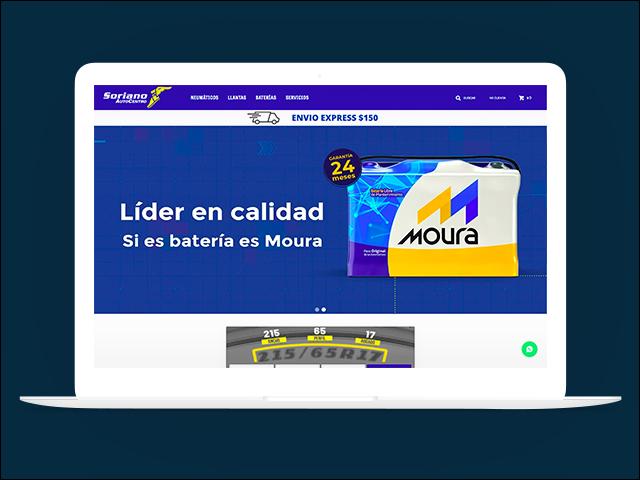 Vista del sitio de Soriano Autocentro