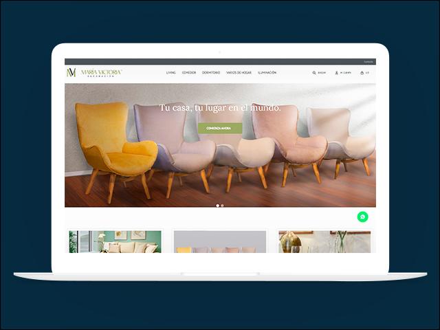 Vista del sitio de Maria Victoria Decoración