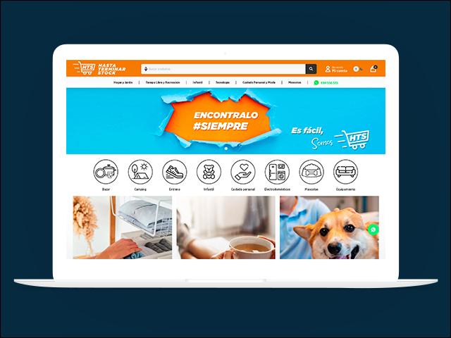 Vista del sitio de Hasta terminar stock