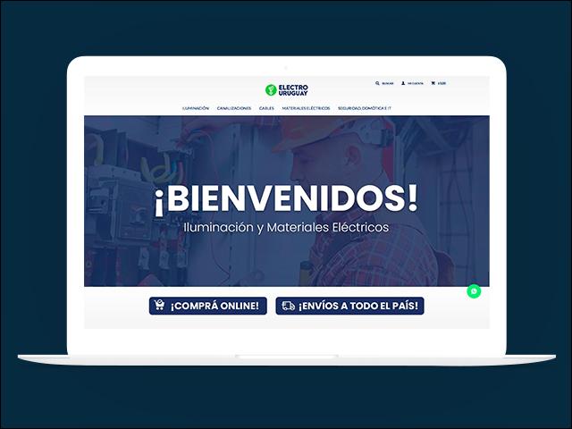 Vista del sitio de Electro Uruguay