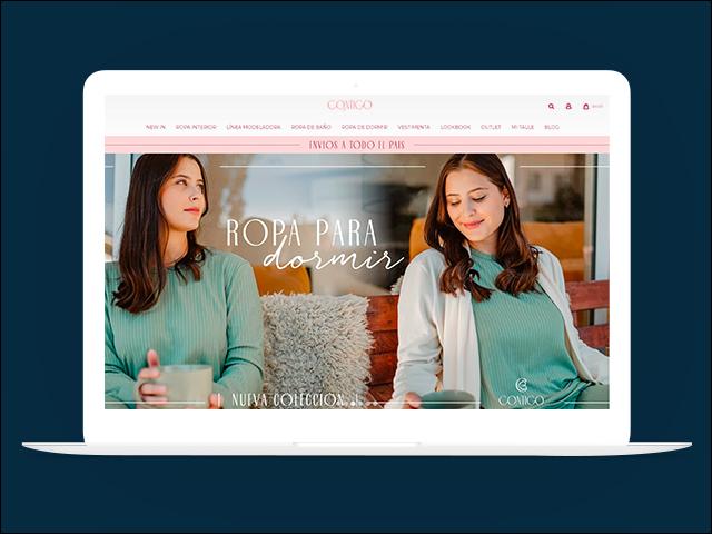 Vista del sitio de Contigo Íntima