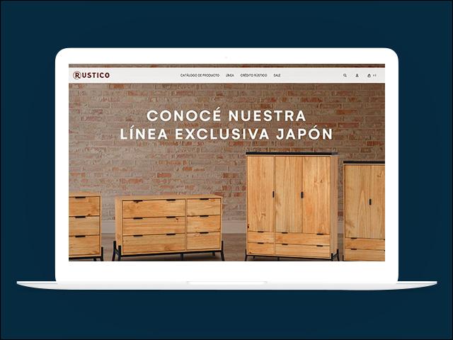 Vista del sitio de Rústico Hogar