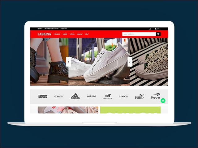 Vista del sitio de Laskina