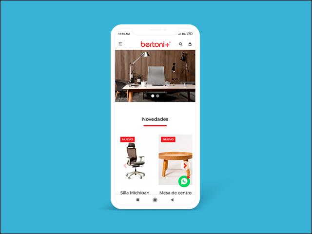 Vista del sitio de Bertoni