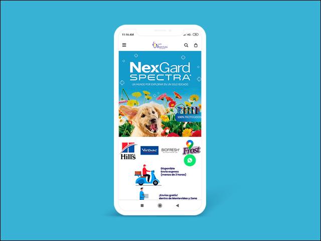 Vista del sitio de Veterinaria Las Garzas