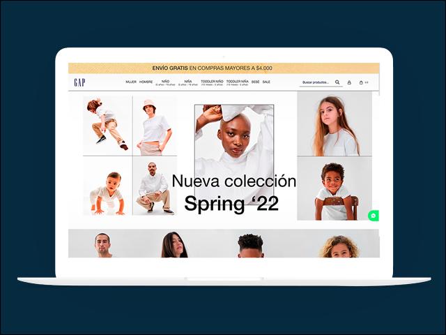 Vista del sitio de GAP