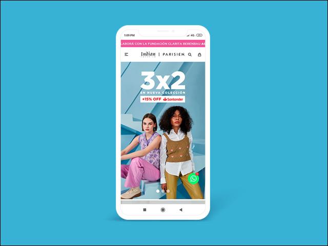 Vista del sitio de Indian