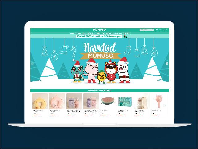 Vista del sitio de Mumuso