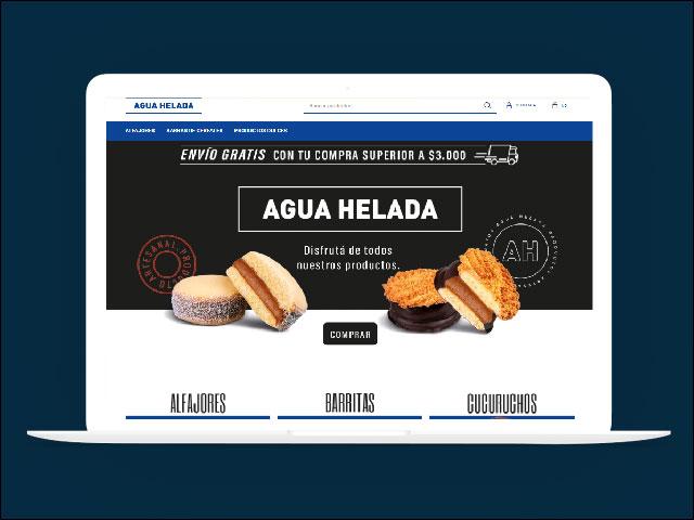 Vista del sitio de Agua helada