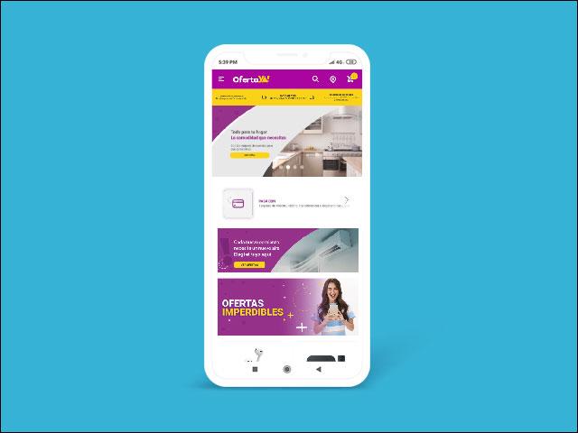Vista del sitio de OfertaYa