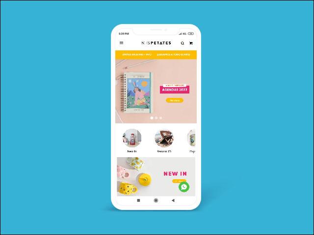 Vista del sitio de Mis Petates