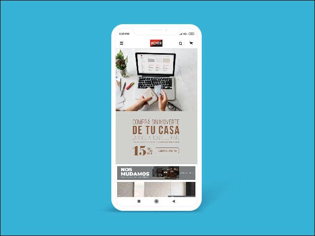 Vista del sitio de Acher