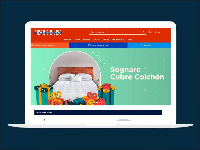 Vista del sitio de Teleshopping