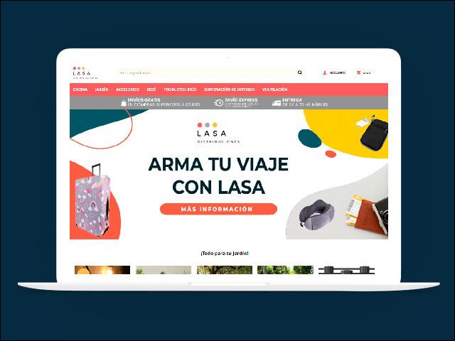 Vista del sitio de Lasa