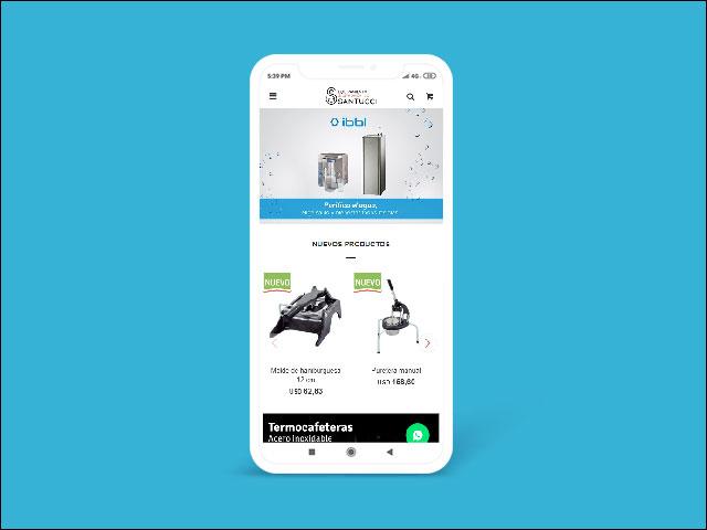 Vista del sitio de Santucci