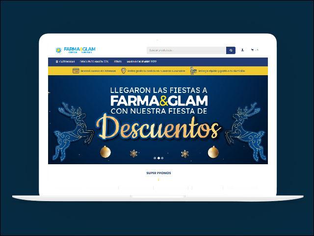 Vista del sitio de Farma & Glam