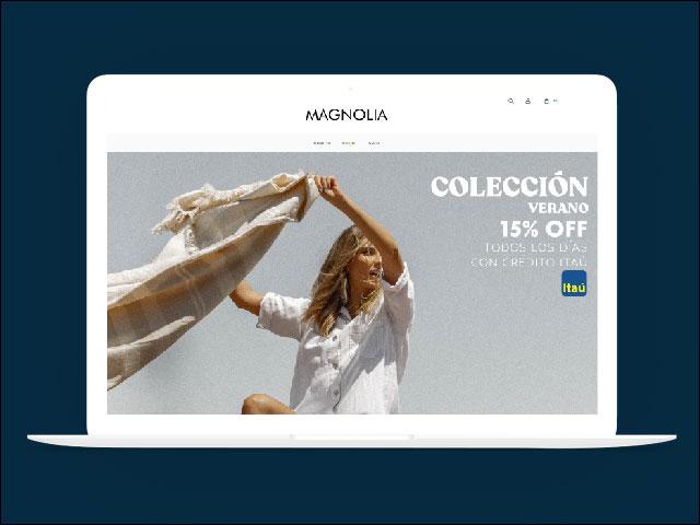 Vista del sitio de Magnolia