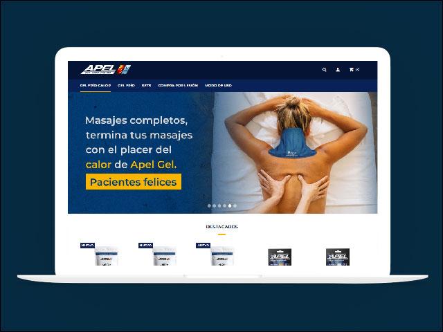 Vista del sitio de Apelgel