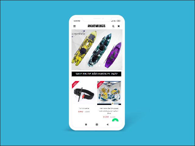 Vista del sitio de Aventureros