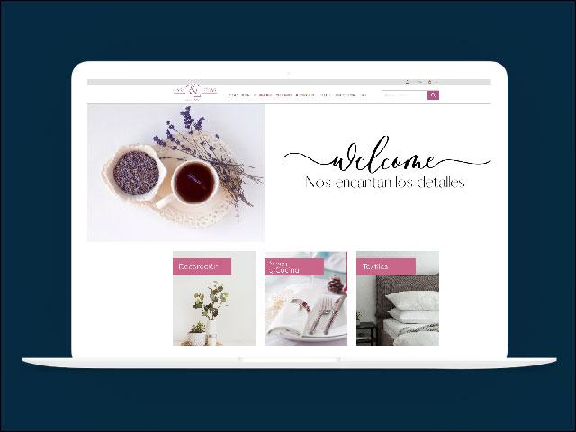 Vista del sitio de Casa & Cosas