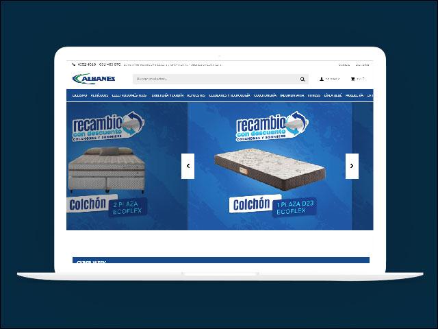 Vista del sitio de Albanés