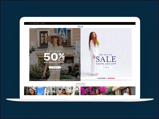 Vista del sitio de Allie