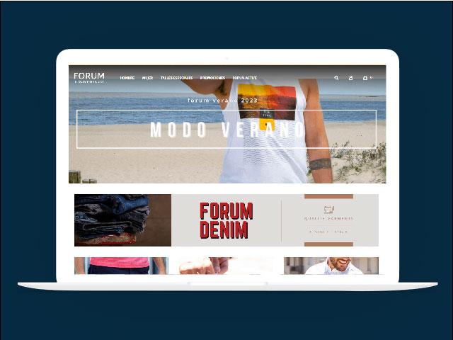 Vista del sitio de Forum