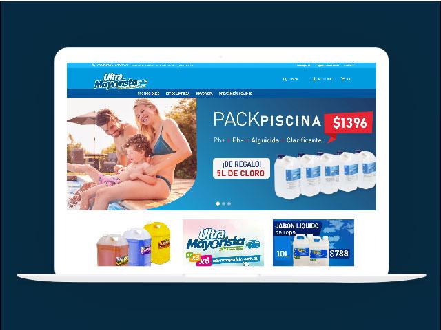 Vista del sitio de Ultramayorista