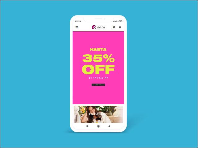 Vista del sitio de Da Pie