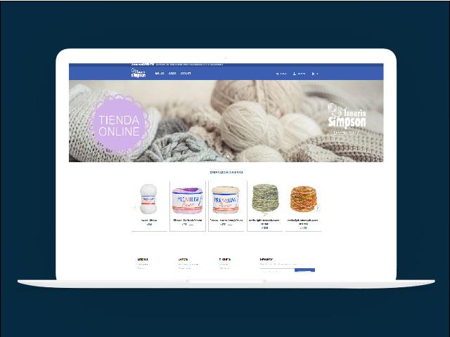 Vista del sitio de Lanería Simpson