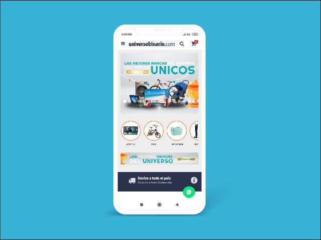 Vista del sitio de Universo Binario