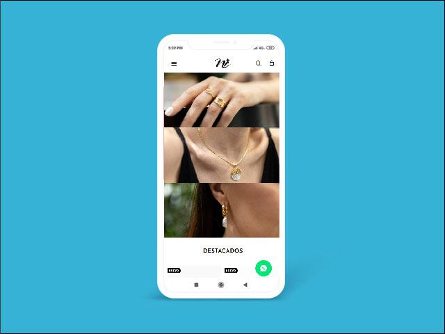 Vista del sitio de NC Joyas