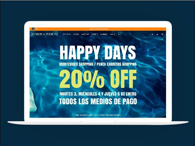 Vista del sitio de Benson & Thomas