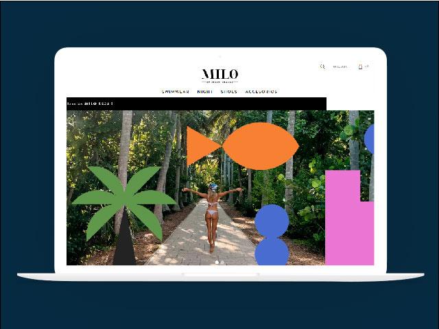 Vista del sitio de Milo