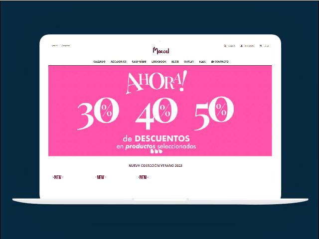 Vista del sitio de Marcel Calzados