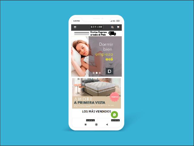 Vista del sitio de Dormire