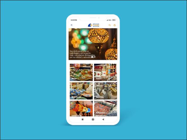 Vista del sitio de Turkish Bazar