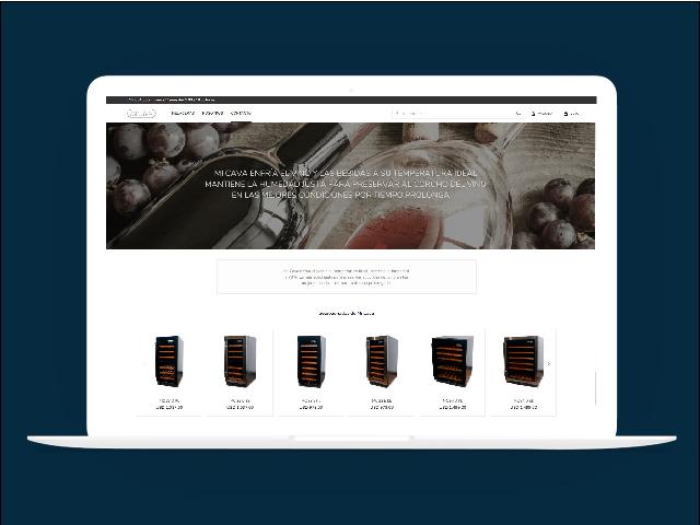 Vista del sitio de Mi Cava