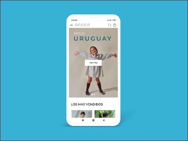 Vista del sitio de Gocco