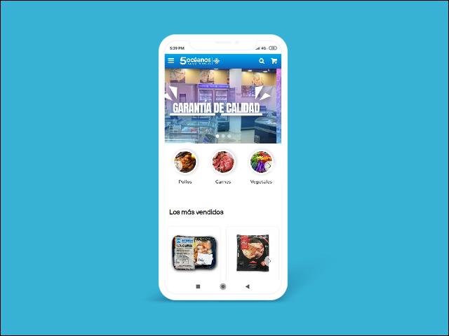 Vista del sitio de 5 Océanos Congelados