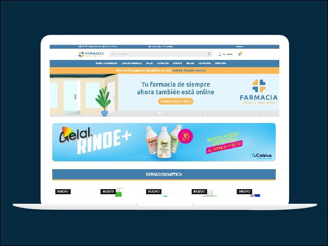 Vista del sitio de Farmacia Parque Miramar