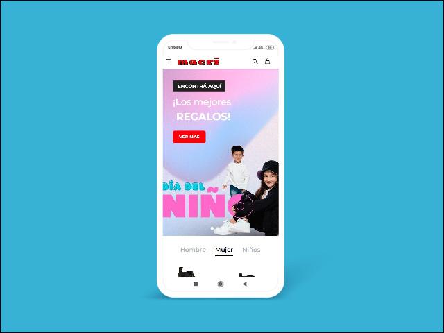 Vista del sitio de Macri