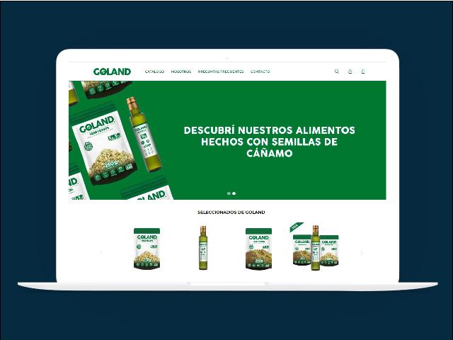 Vista del sitio de Goland