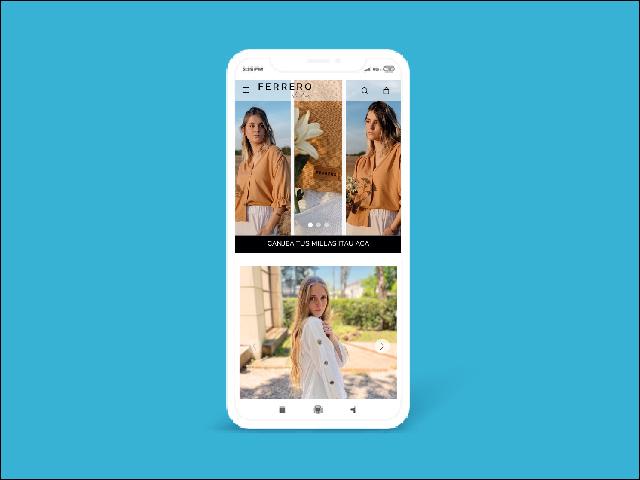 Vista del sitio de Ferrero Studio