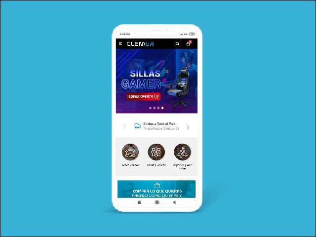 Vista del sitio de Clemur