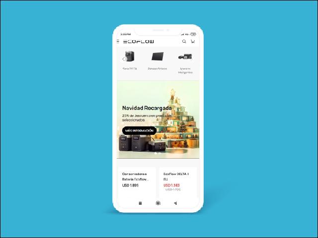 Vista del sitio de Eco Flow