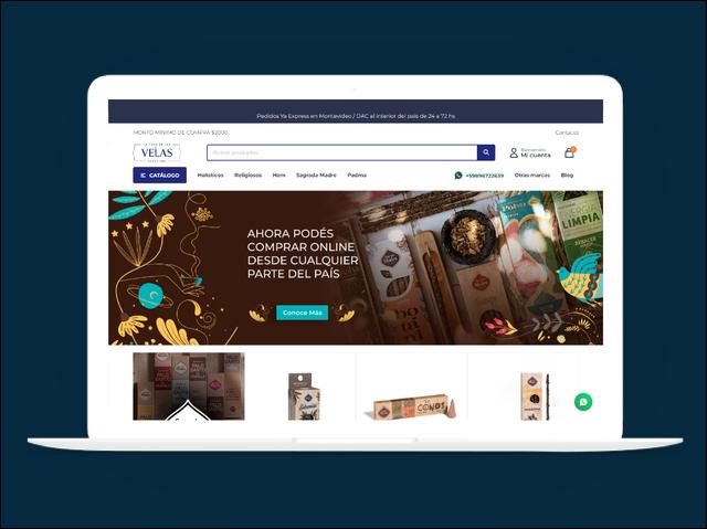 Vista del sitio de La casa de las velas