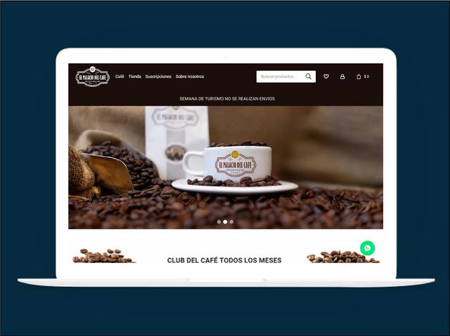 Vista del sitio de El Palacio del Café