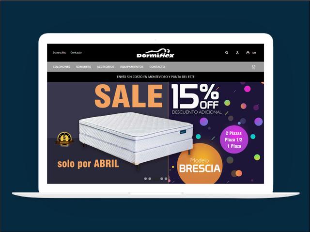 Vista del sitio de Dormiflex