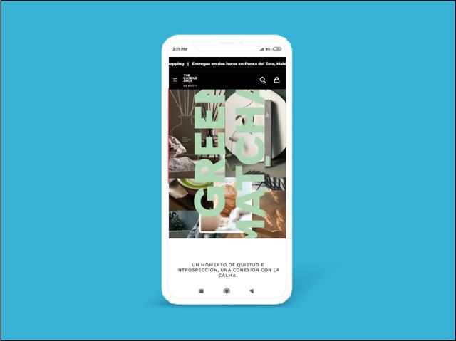 Vista del sitio de The Candle Shop